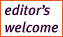 Editor's Welcome