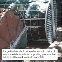 Large tumblers.