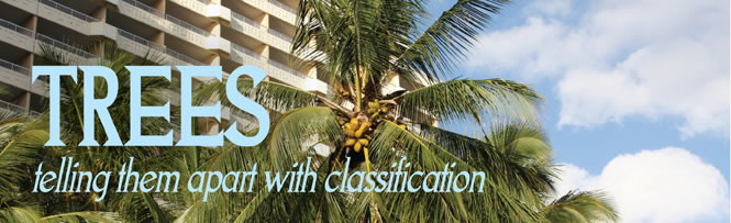 Trees: telling them apart with classification