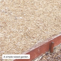 Simple raised garden.